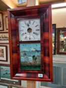 An American wall clock (glass A/F) COLLECT ONLY