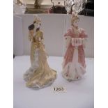 Two Coalport 'La Belle Epoque' series figures - Lady Harriet No.2880 & Helena Riding in Hyde Park,