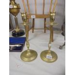 A good pair of brass candlesticks.