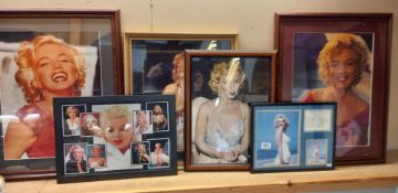 A quantity of framed and glazed Marilyn Monroe pictures COLLECT ONLY