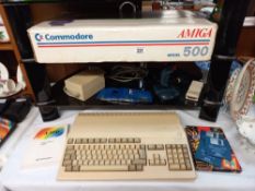 A boxed Commodore Amiga 500 etc(this was working when last used in 2016 and has been stored away