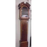 An oak grandfather clock case, COLLECT ONLY.