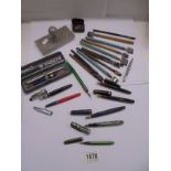 A mixed lot of vintage dip pens, fountain pens, nibs etc.,