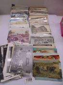 A mixed lot of mainly Lincolnshire postcards and photographs.