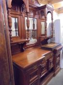 A Victorian mirror back sideboard, COLLECT ONLY.