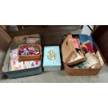 2 suitcases of sewing and tapestry items COLLECT ONLY