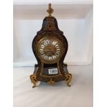 A 19th Century French brass inlaid clock