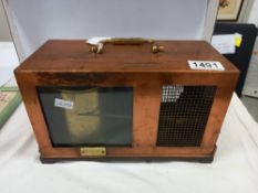 A copper cased Barograph weather station