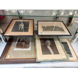 A quantity of framed & glazed family photographs (2 shelves) COLLECT ONLY