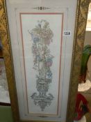 A gilt framed and glazed art deco style print, COLLECT ONLY.