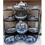 A 28 piece Royal Doulton, Booths 'Real Old Willow' dinner set COLLECT ONLY