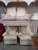 A cream fabric 3 piece suite COLLECT ONLY
