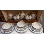 A quantity of Royal Doulton 'Windermere' dinnerware approximately 65 pieces COLLECT ONLY