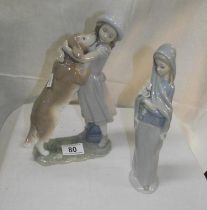 2 Lladro figfures