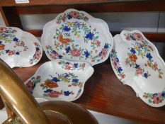 Four old Worcester Chamberlain plates.