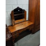 A 1930's mirror back dressing table, COLLECT ONLY.