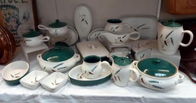 A quantity of Denby Greenwheat dinner pieces COLLECT ONLY