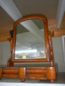 A Victorian mahogany dressing table mirror, COLLECT ONLY,