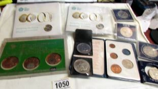 A mixed lot of commemorative coins including crowns.