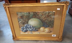 A gilt framed & glazed still life 54cm x 35cm COLLECT ONLY