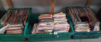 A large selection of 45rpm records (3 boxes) COLLECT ONLY