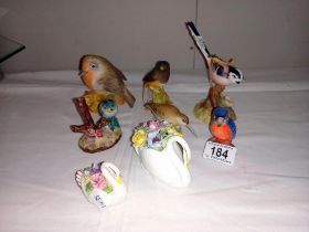 Royal Doulton, Aynsley, Spode, Coalport and Royal Crown Derby birds etc