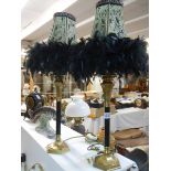 A pair of contemporary table lamps, COLLECT ONLY,