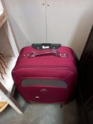 A small wheeled 'Trolley' suitcase - Collect only