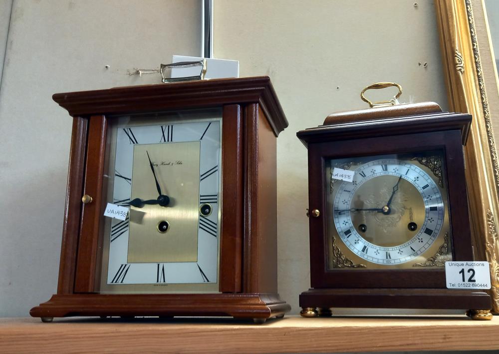 A Franz Hermle mantle clock & 1 other COLLECT ONLY