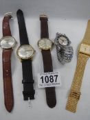 A quantity of good old gent's wrist watches.