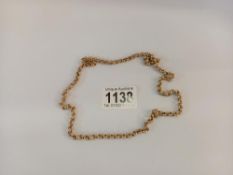 A 9ct gold chain (34.73gm)