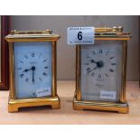 A Bayard 8 day carriage clock & a Rapport quartz carriage clock COLLECT ONLY