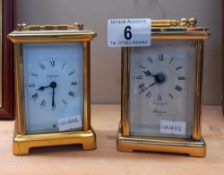 A Bayard 8 day carriage clock & a Rapport quartz carriage clock COLLECT ONLY