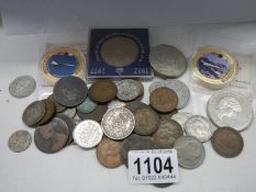 A mixed lot of interesting old coins.