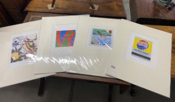 Collection of 4 x pop art prints consisting of 1 x Andy Warhol 'Say Pepsi please', 1 x David Hockney