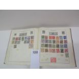 The Strand stamp album of stamps from around the world, (several incomplete pages).