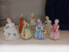 7 Royal Doulton figurines