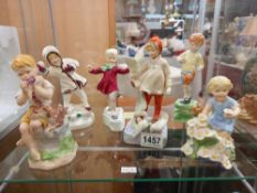 6 Freda Doughty Royal Worcester figurines