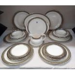 A Royal Doulton 'Braemer' dinner set, approximately 34 pieces COLLECT ONLY