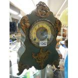 A heavy Victorian mantel clock, COLLECT ONLY.