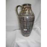 A Ponts pottery Rye tall vase with handle COLLECT ONLY