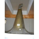 An old brass gramaphone horn, COLLECT ONLY.