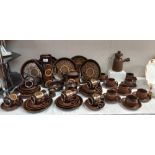 A 34 piece Denby dinner set plus a 17 piece chocolate set COLLECT ONLY