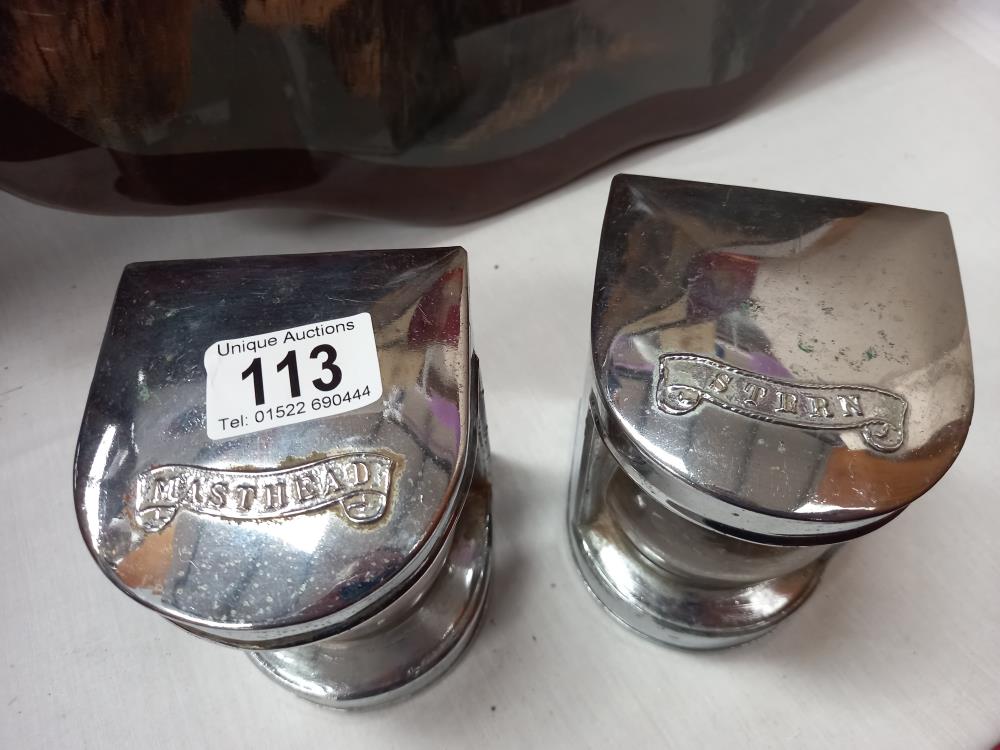 A pair of vintage Stern & Masthead boat lamps - 1 A/F - Image 4 of 4