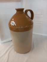 A 2 gallon stoneware flask A/F