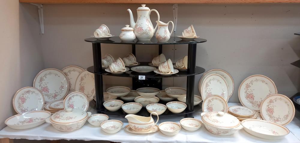 Approximately 65 pieces of 'Lisette' dinner set from the Romance collection by Royal Doulton COLLECT