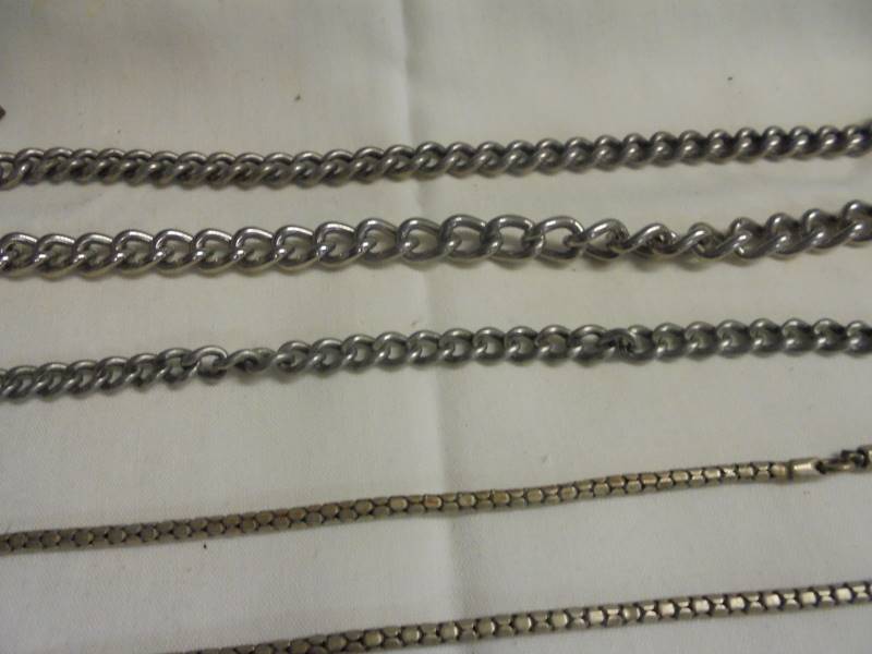 A quantity of watch chains, watch keys, badges etc., - Image 2 of 3