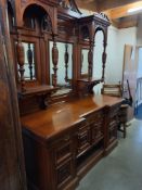 A good Victorian mahogany mirror back sideboard, COLLECT ONLY.