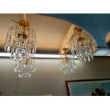 4 cascade dropper ceiling lights - Collect only