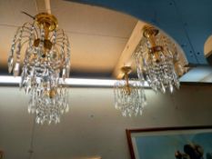 4 cascade dropper ceiling lights - Collect only